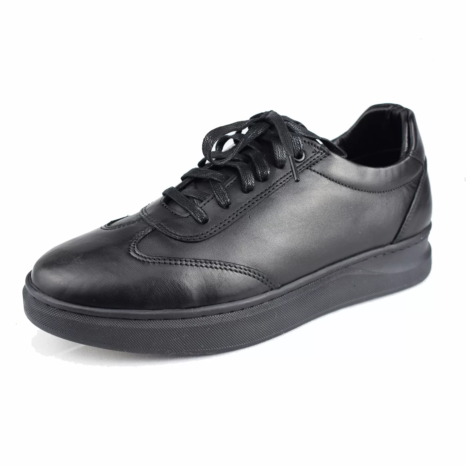 Basket pour homme 601  noir cuir ................... sandale médicale femme confortable Maroc
